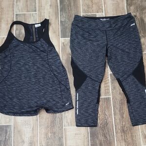 Avia Black and Gray Leggings